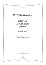 Tchaikovsky, Trepak from 'The Nutcracker' for piano 4 hands